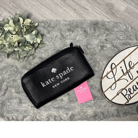 ♠️Kate Spade Glitter Continental Pebbled Leather Wallet- NWT♠️ - Picture 2 of 6